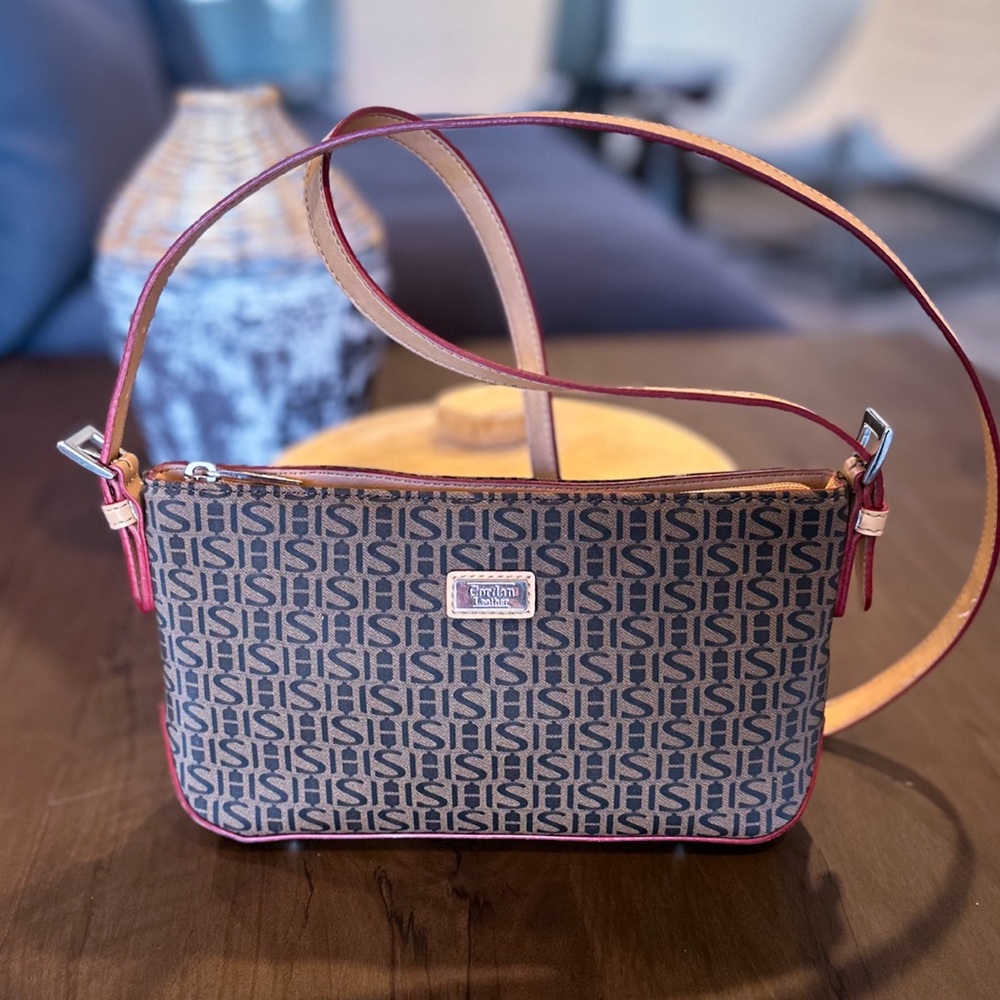 Cordan Leather Chestnut & Cranberry Crossbody